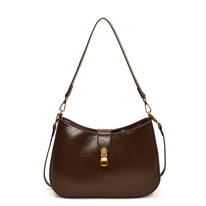 ZLLKL 2025 Korean niche design fashionable and versatile work commuter bag women's popular new retro casual shoulder armpit bag