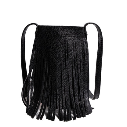 ZLLKL 2025New  simple small bag women's bag retro fringed mobile phone bag women's Korean version bag niche design small satchel