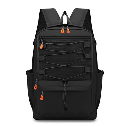 2025 New middle and high school student schoolbag large capacity backpack men's Oxford cloth waterproof travel backpack lightweight backpack