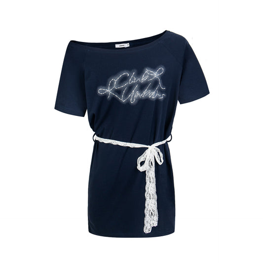 G25-061 Trend 2025 Summer Women's Street Trend Premium Sense One-piece Multi-wear Design Spice Girl Skinny Short Sleeve T-Shirt