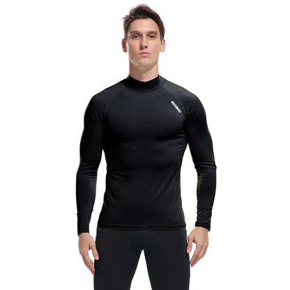 ZLLKL 2025 Outdoor quick-drying clothes, tight-fitting men's long-sleeved sportswear, light pressure, comfortable and breathable gym clothes, quick-drying men's t-shirt.