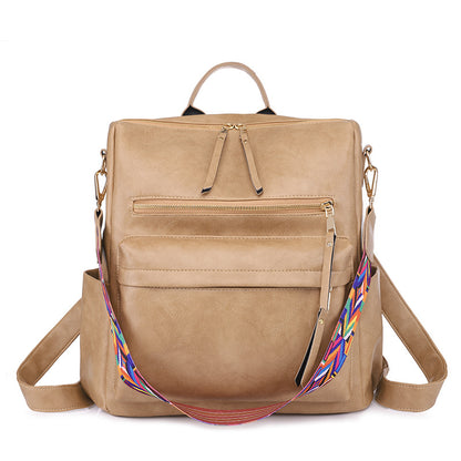 2025 2025 new backpack cute female PU retro home mommy bag, backpack large capacity, girls backpack