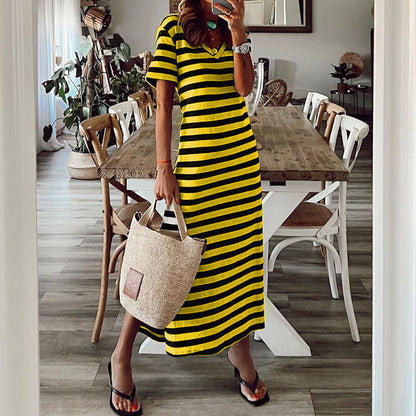 ZllKl  Spring  European and American Style Wish Best Selling Women's Clothes  Cross-Border Slit Loose Printed Skirt New Jumpsuit