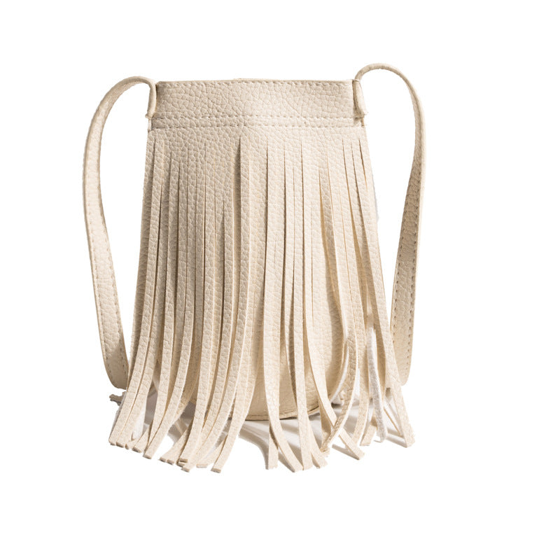 ZLLKL 2025New  simple small bag women's bag retro fringed mobile phone bag women's Korean version bag niche design small satchel