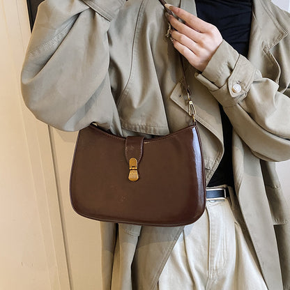 ZLLKL 2025 Korean niche design fashionable and versatile work commuter bag women's popular new retro casual shoulder armpit bag