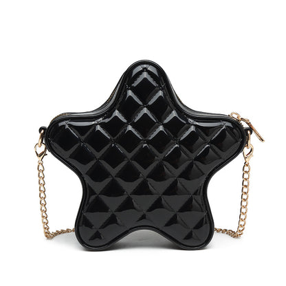 ZLLKL 2025 Bo Hao, Xiaoxiangfeng PVC Pentagon Barbie Jelly Bag, Fashion Versatile Rhombus Bag, Dirty and Easy to Wash, Summer Female Oblique Span