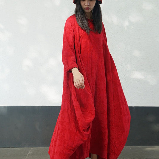 Special offer! spring and autumn jacquard diagonal placket button dress, national style retro Chinese Hanfu robe L936