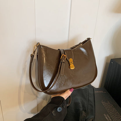 ZLLKL 2025 Korean niche design fashionable and versatile work commuter bag women's popular new retro casual shoulder armpit bag