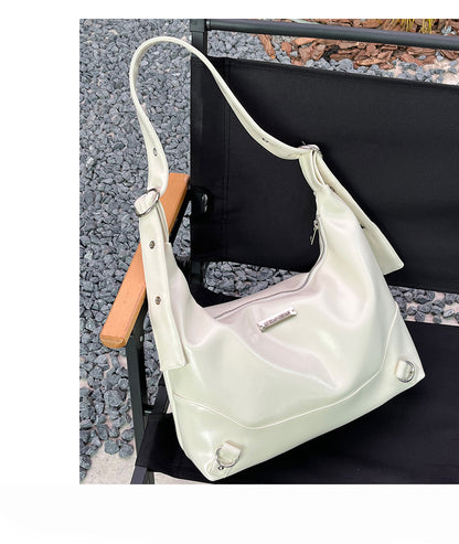 ZLLKL 2025 This year's popular bag women  trendy lazy style Spice Girl soft leather shoulder bag crossbody tote bag niche design