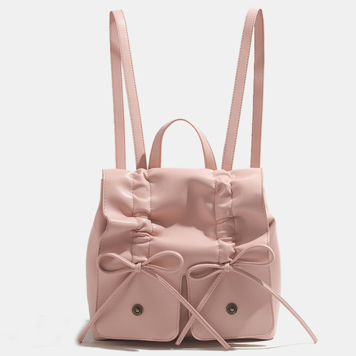 ZLLKL 2025 Sweet Bow Backpack Women's popular Trendy Fashion Korean Folded Backpack Casual Large Capacity Handbag
