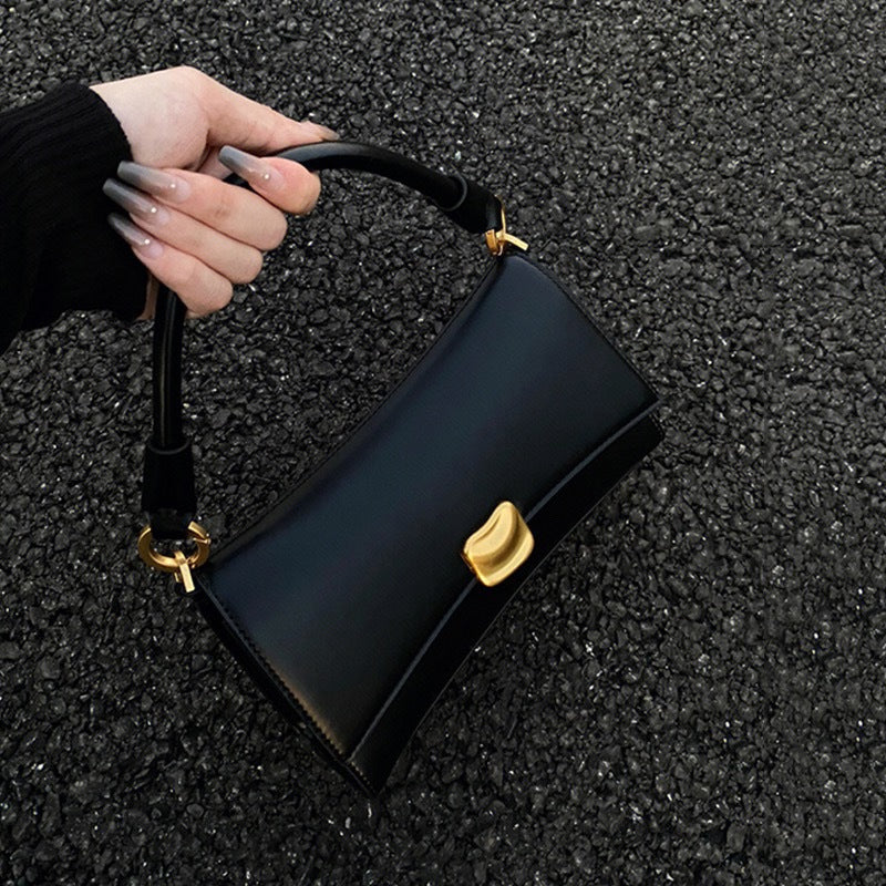 ZLLKL 2025 Black Underarm Bag Women's  New Summer Tide Premium Texture Niche One Shoulder Portable Small Square Bag Crossbody Women's Bag