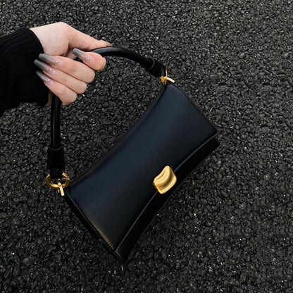 ZLLKL 2025 Black Underarm Bag Women's  New Summer Tide Premium Texture Niche One Shoulder Portable Small Square Bag Crossbody Women's Bag