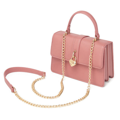 ZLLKL 2025 Bohao pu women's bag popular new practical shoulder messenger bag women's premium love lock chain portable envelope bag
