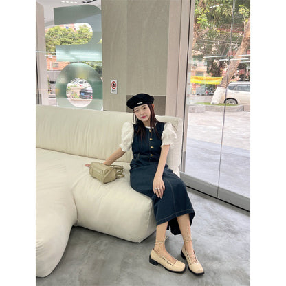 2025  Lace-up small leather shoes women's British college style square head single shoes niche design retro pig nose thick heel ballet single shoes