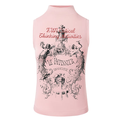 GLBX05 Man Kun popular Spring 2025n High Street Trend Top Western Myth Niche Sweet Cool Style Sleeveless T-Shirt