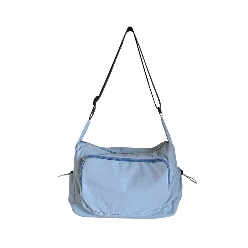 2025 ZLLKL Korean version of fashion nylon shoulder bag popular new versatile casual simple shoulder bag large capacity lightweight messenger bag