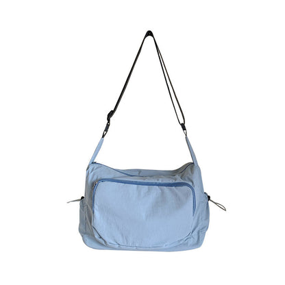 2025 ZLLKL Korean version of fashion nylon shoulder bag popular new versatile casual simple shoulder bag large capacity lightweight messenger bag