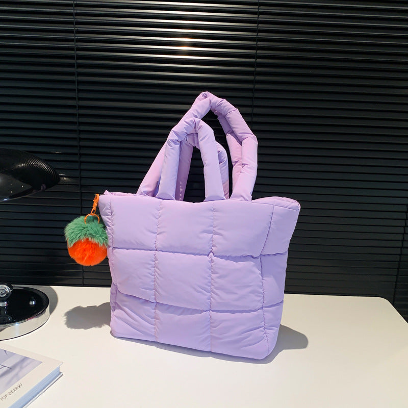 2025 ZLLKL Korean version of fashion cotton clothes tote bag popular new simple large-capacity shoulder bag personalized Popular-style cotton clothes shopping bag