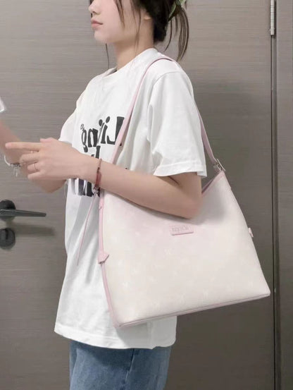 ZllKl  Card Afraid of the Same Style New Tote Bag Female Niche Large Capacity Commuter Shoulder Bag Versatile Handheld Computer Bag Factory Straight
