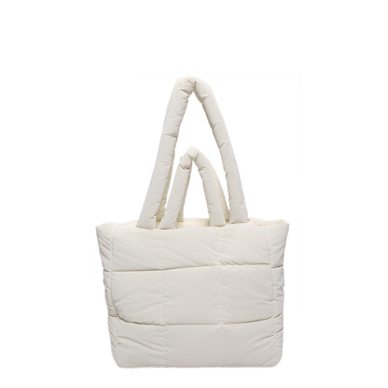 2025 ZLLKL Korean version of fashion cotton clothes tote bag popular new simple large-capacity shoulder bag personalized Popular-style cotton clothes shopping bag