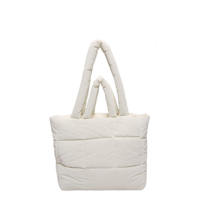 2025 ZLLKL Korean version of fashion cotton clothes tote bag popular new simple large-capacity shoulder bag personalized Popular-style cotton clothes shopping bag