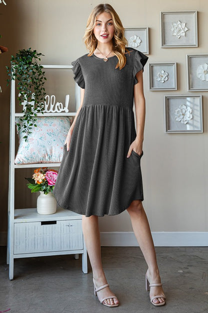 ZllKl  European and American Women's Clothing ebay  New Fashionable Stringy Selvedge round Neck Solid Color Little-Girl Style Clothes Mini Dress