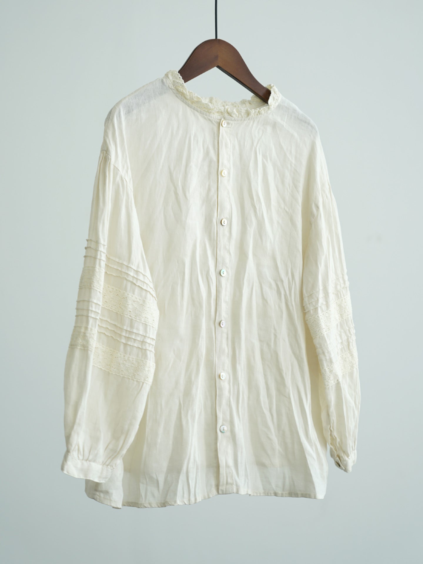 natural linen  shirt pastoral life retro gentle two wear linen jacket W25079