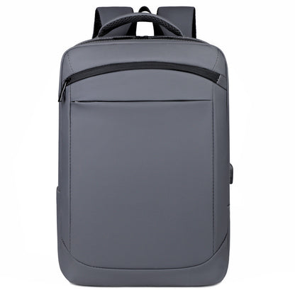 2025 new business backpack versatile men's anti-splashing computer backpack men's leather film large-capacity student schoolbag