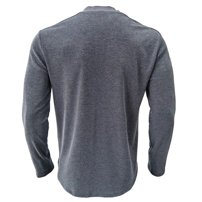 ZLLKL 2025 men's long-sleeved crew neck T-shirt, Popular trade men's bottoming shirt men's autumn Popular trade Henry t-shirt men's wholesale
