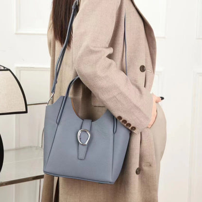 The first layer of cowhide leather women's bag underarm bag TOGO pitot bag shoulder bag casual versatile white-collar new 766