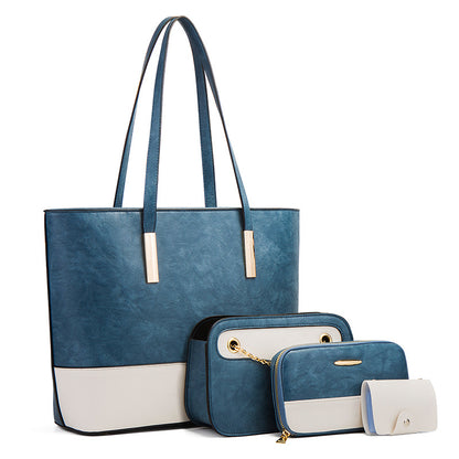 ZLLKL 2025New contrasting color women's bags, mother and child bags, shoulder bags, oblique span bags, wallets, large-capacity women's bags, splicing bags, and delivery.
