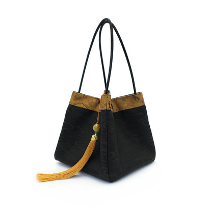 ZllKl  Creative Chinese Style Song Dynasty Brocade Xiangyun Yarn Small Square Bag with Han Chinese Clothing Cheongsam New Chinese Style Antique Bag Ladies Hand Bag