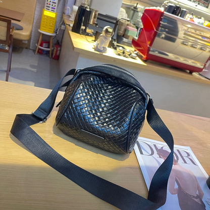 Internet celebrity live soft leather shell bag new versatile New genuine leather women's bag first layer cowhide shoulder messenger bag 6621