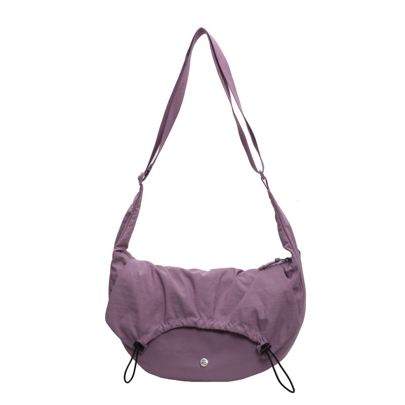 2025 ZLLKL popular New Fashion Nylon Folded Shoulder Bag Versatile Casual Puff Bag Lightweight Hot Outdoor Messenger Bag Women