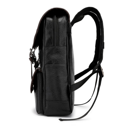 2025 backpack men's trend retro men's business computer backpack travel large capacity waterproof leather backpack