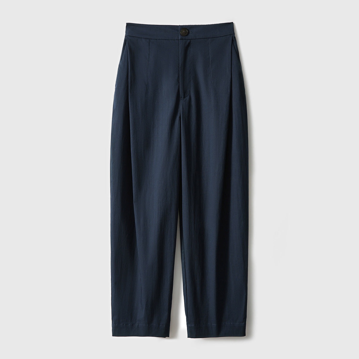 2025 Japanese thin crescent pants high-end nine-point pants casual pants women's thin elastic waist white gray women's clothing spring and summer