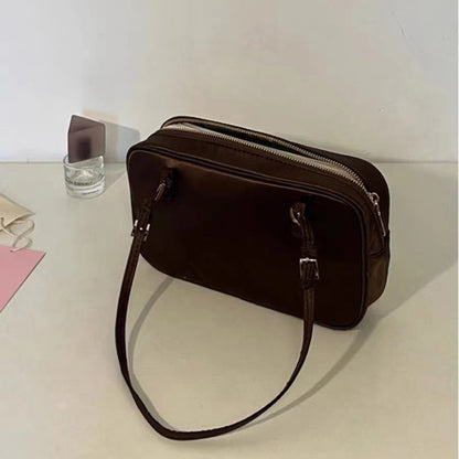 ZLLKL 2025 Bag women popular Xiaohongshu popular portable Boston bag high sense retro shoulder underarm bag method stick bag