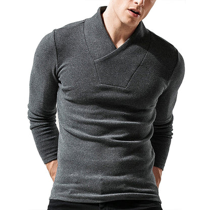 ZLLKL 2025 Popular, , autumn and winter turtleneck warm bottoming shirt Popular trade men's long-sleeved t-shirt thickened t-shirt top men's wholesale