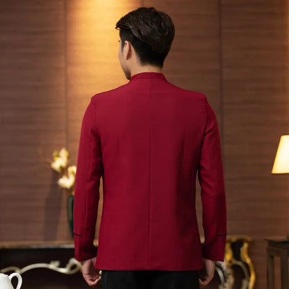 Hotel Waiter Workwear Long Sleeve Autumn and Winter Clothes Chinese Style Catering Hot Pot Restaurant Female Front Desk Uniform