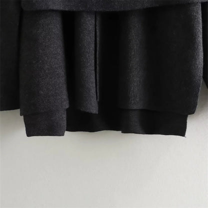 Autumn and Winter New Women's Fashion 100 Pairs Asymmetric Scarf Short Knitted Coat Coat
