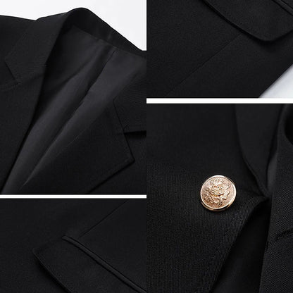 Black Casual Suit Jacket Men Loose High Street Blazer Jacket Korean Trend JK Dk School Uniform Preppy Cool Teenagers Suit Coat