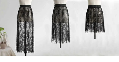2024 Fashion Basic Underskirt Female Half Length Skirt Lace Slip Innerwear Short Skirt Women Half Slip Dress Petticoat