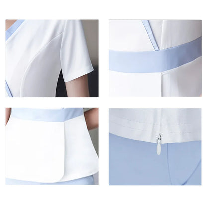 Foot Bath Work Clothes Beautician Uniform New Health Salon Spa Massage Beauty Salon Trouser Suit Workwear for women