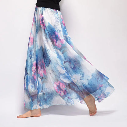 Long Skirt for Women, Casual Vintage Clothing, Elegant Bohemian Streetwear, Beach Fashion, Comfortable Y2K Skirts, Summer