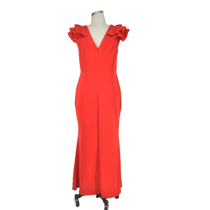 Plus Size Evening Dress Elegant Lady Ruffle Red Black Sexy Backless Large Sizes Women Party Formal Maxi Long Dresses Summer