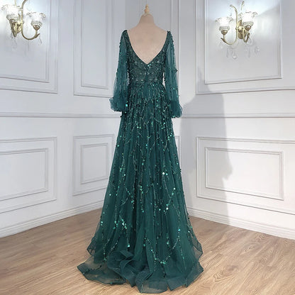2023 New Gold Heavy Industry Beaded Deluxe Evening Dress Sexy Celebrity Prestige Queen Long Dress Brilliant Adult Dress