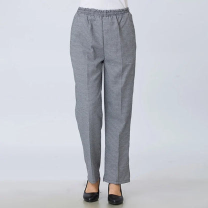 Chef Pants Chefs Plaid StripeTrousers  Women Cooking Uniform