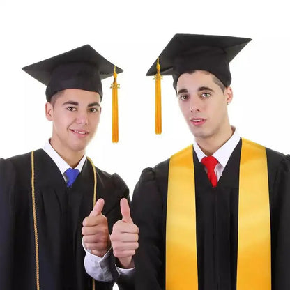 Graduation Gowns College Graduation Caps Uniform Set with Tassel Stole 2023 Seal European American Style for Bachelor