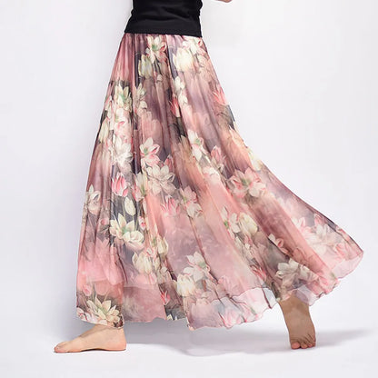 Long Skirt for Women, Casual Vintage Clothing, Elegant Bohemian Streetwear, Beach Fashion, Comfortable Y2K Skirts, Summer