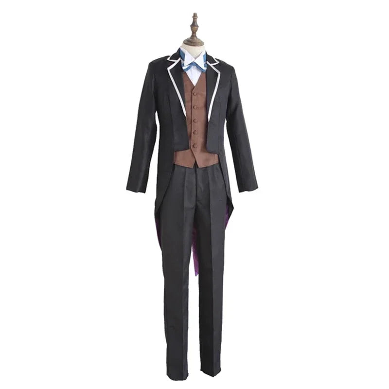 Re Zero kara Hajimeru Isekai Seikatsu Cosplay Costume Subaru Natsuki Hallowen Swallowtail Full Set Synthetic Wigs Waiter Uniform